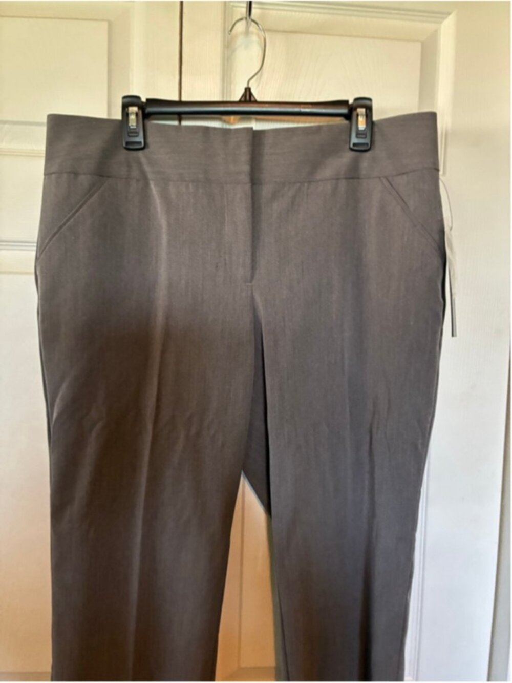 Women's Nicole Miller New York Grey Capri Pants Size 16 - Picture 2 of 5